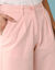 Ruime, rechte broek, speciaal voor kleine lengtes (zachtroze)