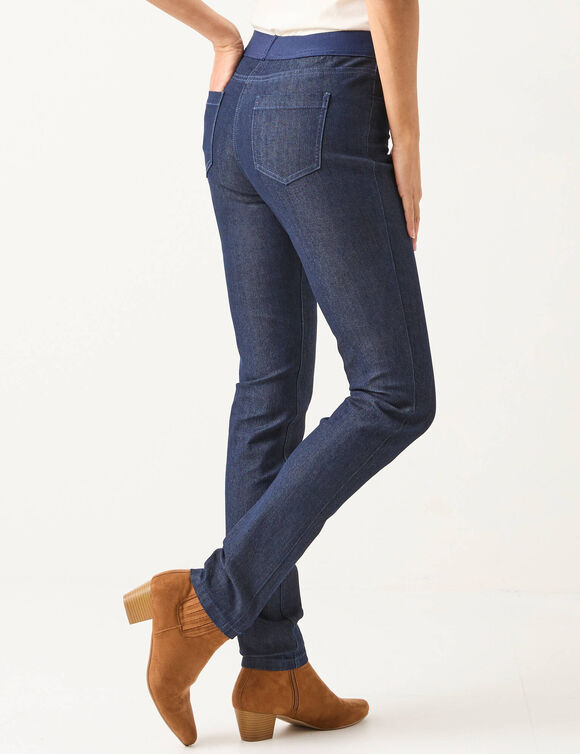 Jegging denim taille &eacute;lastiqu&eacute;e - petite stature (brut)
