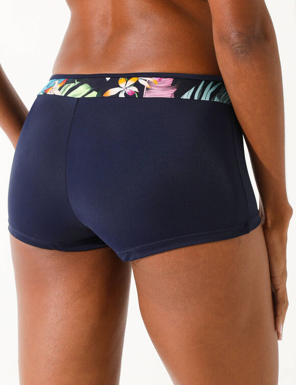 Boxer de bain imprim&eacute; Banna (marine / multicolore)