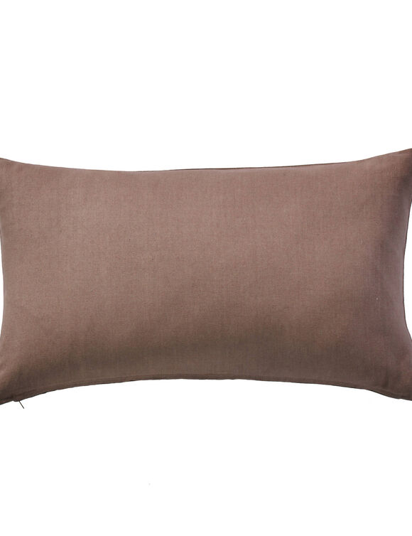Housse de coussin unie bachette - lot de 2 (taupe)