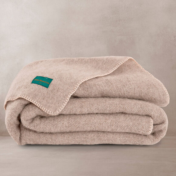 Couverture pure laine fabrication fran&ccedil;aise 400 g/m&sup2; (gr&egrave;ge)
