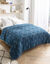 Bedrukt dekbed in katoen Palmito 200g/m2 (blauw)