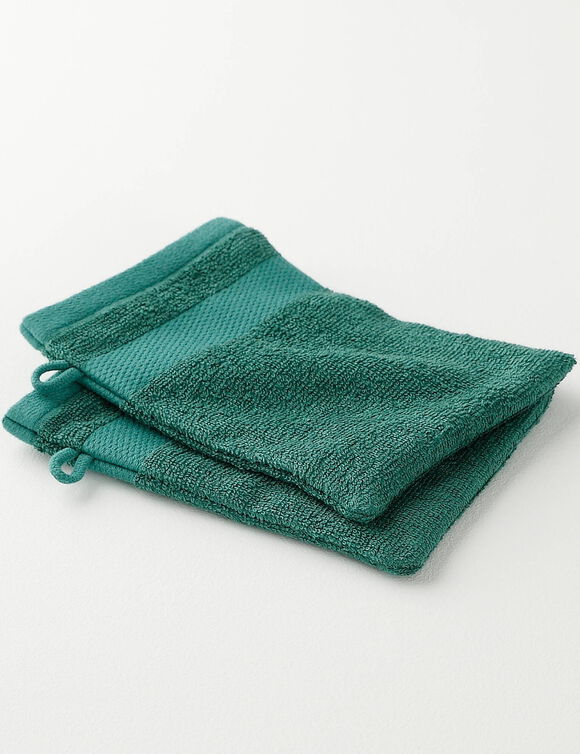 Collection serviettes de bain unies coton modal 500 g/m&sup2; (vert)