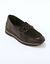 Mocassins cuir grande largeur (noir)