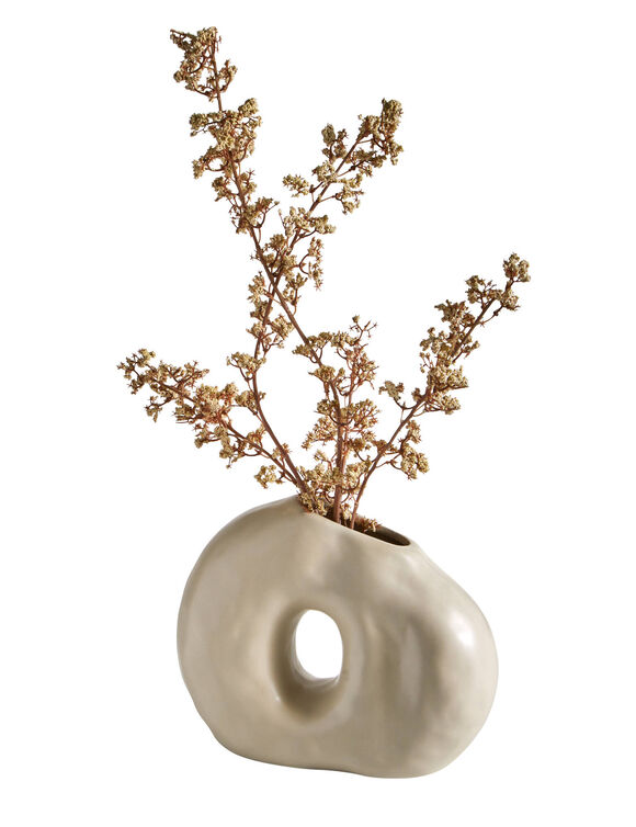 Vase forme organique - haut. 18 cm (gr&egrave;ge)