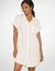 Effen strandjurk, crepon (wit)