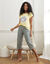 T-shirt met korte mouwen "Nature Sauvage" (geel)
