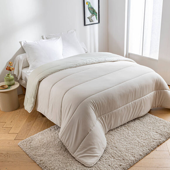 Dekbed in microvezel met tropische bladerenprint 200g/m2<br><br> (groen)