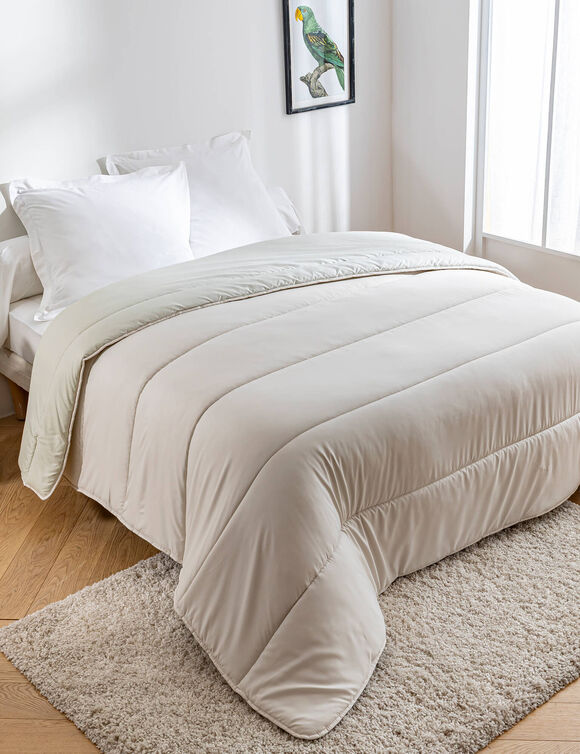  Couette microfibre imprimée feuilles tropicales 200 g/m² (vert)