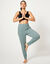Pantalon de yoga en maille, coupe ultra confort (vert d'eau) Pantalon de yoga en maille, coupe ultra confort (vert d'eau)