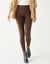 Legging met hoge taille, platte buik (chocolade)