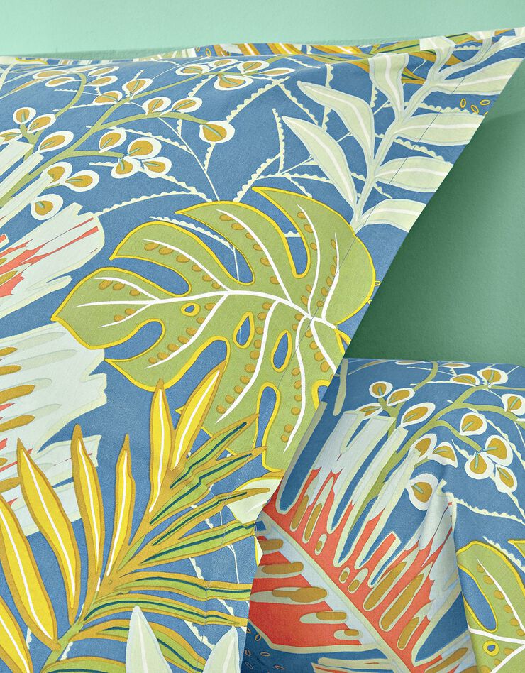 Bedllinnen Plumeria in katoen, groen Bedllinnen Plumeria in katoen, groen, hi-res image number 1
