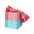 Servetten met geruit motief - sets (rood / wit)