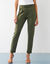 Pantalon chino uni, maille milano (kaki)