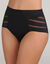 Diams' Control-slip met hoge taille voor een platte buik (zwart)