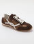 Sneakers van glanzend leer (chocolade)