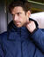 Ondoorlatende parka met fleecevoering en kap (marine)