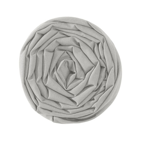 Drap-housse uni coton bonnet 32 cm (gris perle)