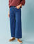 Jeans met hoge taille, speciaal voor kleine vrouwen, binnenpijplengte 65 cm, wijde pasvorm, 7/8-lengte (stone)