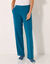 Pantalon coupe large molleton taille élastiquée (bleu pétrole)