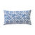Kussenhoes met bladerenprint Madère - set van 2 (blauw)