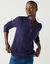 Pull col montant zipp&eacute;, maille torsad&eacute;e (bleu marine)