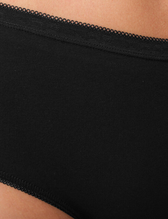 Culotte maxi basique - lot de 3 (noir)