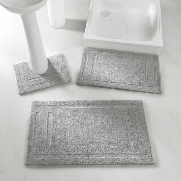 Tapis de bain qualité hôtelière 2100 g/m² (gris)