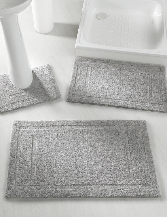 Tapis de bain qualité hôtelière 2100 g/m² (gris)