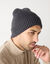 Bonnet doubl&eacute; maille polaire (gris)
