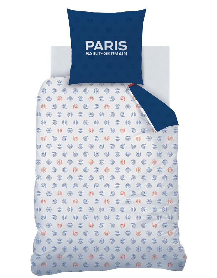 Parure de lit PSG -  coton (bleu marine)