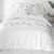 Linge de lit Oiseaux en coton imprimé (blanc)