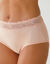 Culotte supermaxi coton stretch ceinture dentelle - lot de 2 (poudre)