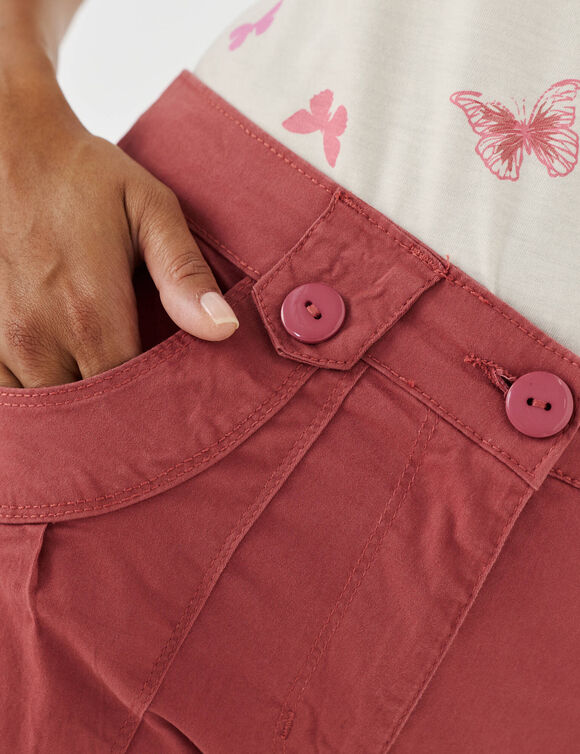 Short &agrave; revers, stretch (terracotta)