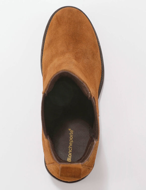 Boots chelsea cuir (marron)