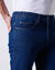 Rechte jeans in 100% katoen, elastische tailleband opzij - binnenpijplengte 72 cm (stone)