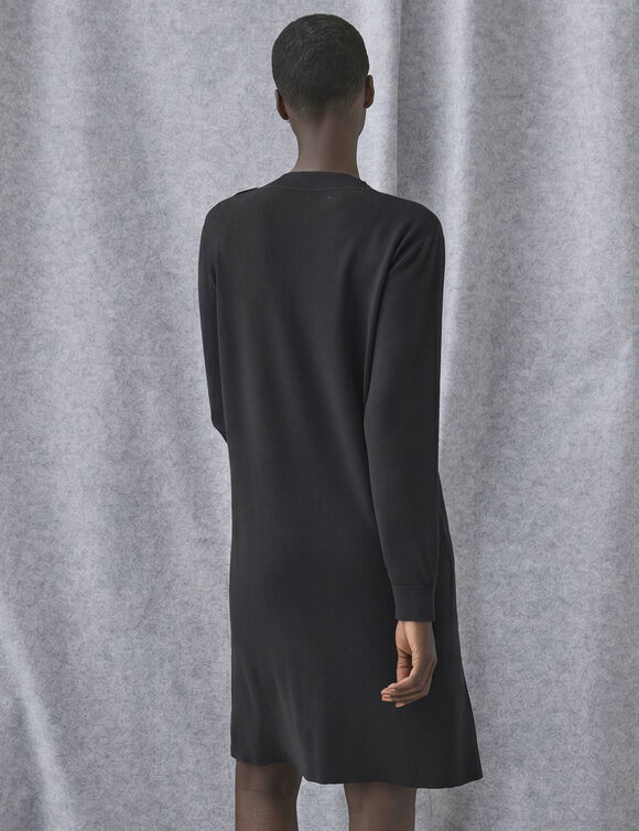 Robe pull boutons   (noir)