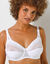 Soutien-gorge Coeur Crois&eacute; dentelle - avec armatures (blanc)