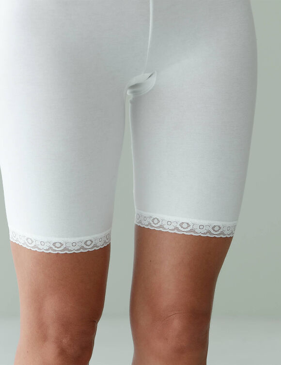 Panty "Basic+" ind&eacute;formable coton stretch  (blanc)