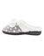 Chaussons mules polaires imprimées pois (gris)