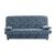 Matelasserde hoes voor clic-clac met bladerenprint (blauw)