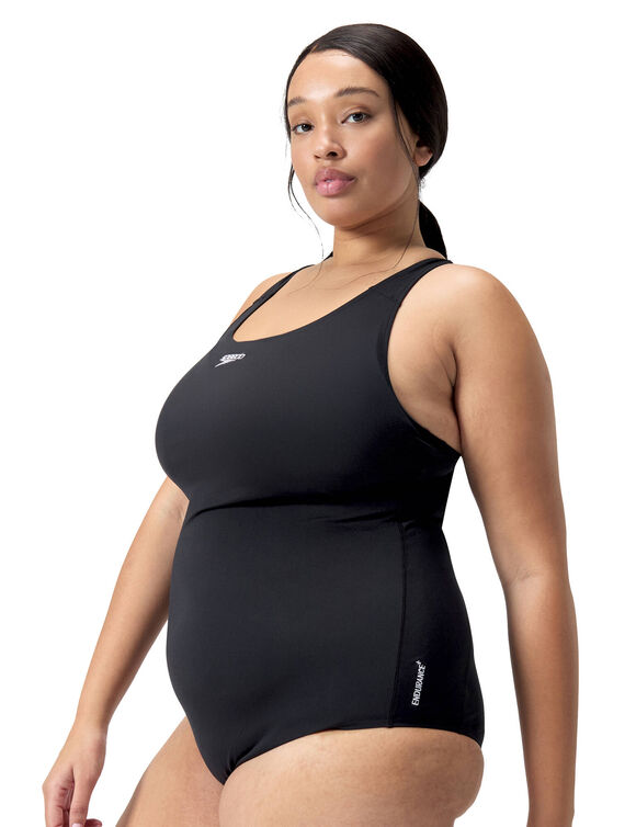 Maillot de bain 1 pi&egrave;ce Medalist sp&eacute;cial grande taille (noir)