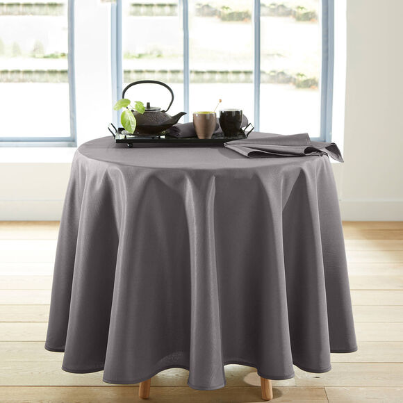 Nappe unie entretien facile (gris)