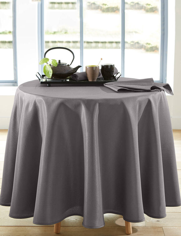 Nappe unie entretien facile (gris)