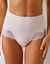 Tailleslip in microvezel en kant - modellerend (nude)