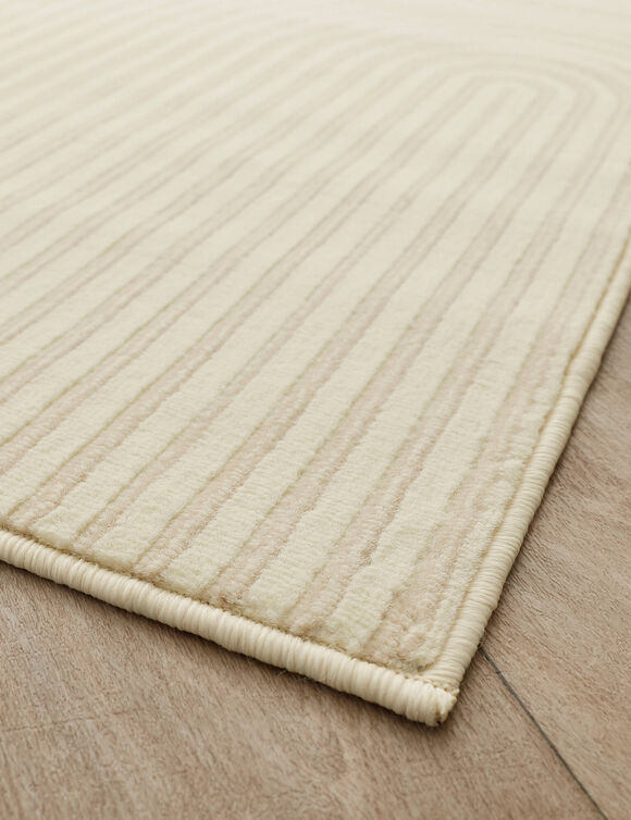Tapis motif double arche (écru)