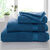 Collectie effen badhanddoeken - modal katoen 500 g/m&sup2; (eendenblauw)