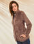 Jasje in pluchetricot (chiné taupe)