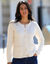 Cardigan met knoopsluiting en zakken, fantasietricot (ecru)