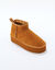 Gevoerde boots met platformzool (karamel)
